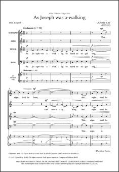 As Joseph was a-walking 