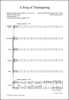 A Song of Thanksgiving 