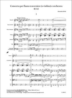 Konzert für Flöte (oder Violine) und Orchester BI 512 