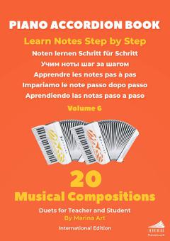 Piano Accordion Book - Noten lernen Schritt für Schritt 6 