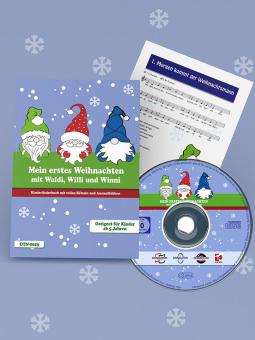 Mein erstes Weihnachten mit Waldi, Willi und Winni - Heft mit Musik als CD 