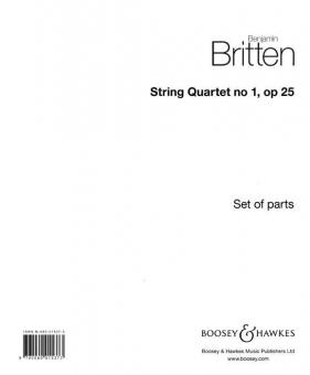 Streichquartett Nr. 1 D-Dur op. 25 