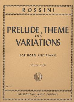 Prelude, Theme & Variations 