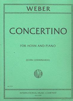 Concertino in E minor, Op. 45 (hier transponiert nach es-moll !!!) 