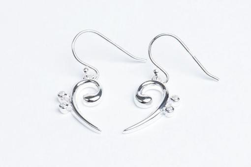 Boucles d'Oreilles Clé de Fa HazenArt 