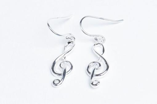 Boucles d'Oreilles Clé de Sol HazenArt 