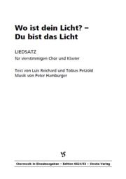 Wo ist dein Licht? – Du bist das Licht 