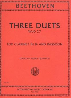 Three Duets for Clarinet & Basson (WoO.27) 