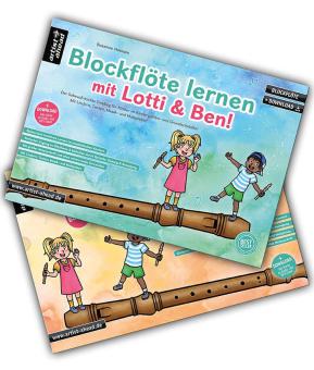 Blockflöte lernen mit Lotti & Ben 1 + 2 (im Set) 