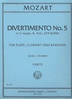 Divertimento No. 5 in C major, K.439b (Anh. 229) 