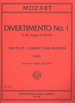 Divertimento No. 1 in B flat major, K. 439a (Anh. 229) 