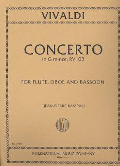 Concerto in G minor, RV 103, for Flute, Oboe & Bassoon 