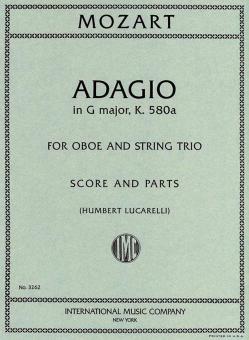 Adagio, K. 580a for Oboe & String Trio 