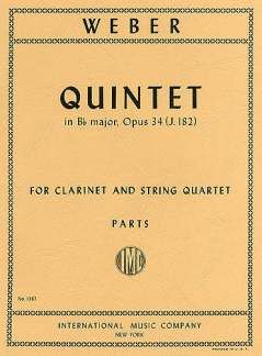 Quintet in B flat major, Op. 34 for Clarinet & String 