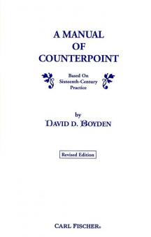 Manual of Counterpoint, A 