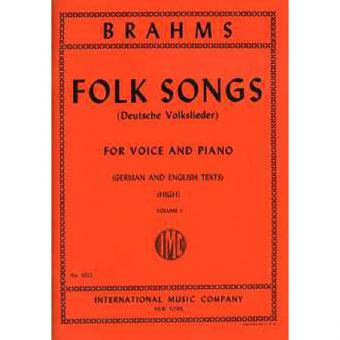 42 Volkslieder 1 für hohe Stimme 