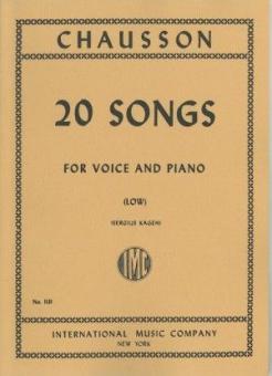 20 Songs for Low Voice 