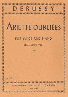 Ariettes oubliées für tiefe Stimme 