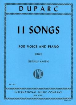 Eleven Songs for High Voice 