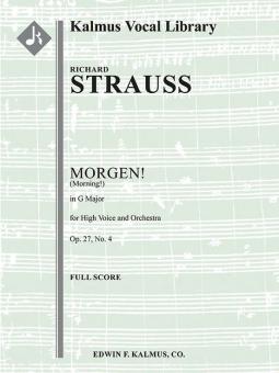 Morgen from Four Songs, Op. 27/4 [composer's transcription in G] 