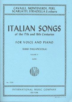 Italian Songs of the 17th and 18th Centuries Vol. 2 Medium 