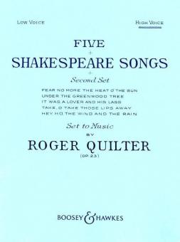 5 Shakespeare Songs op. 23 