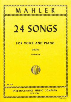 24 Lieder 3 für hohe Stimme 