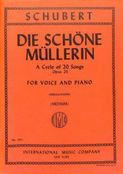 Die schöne Müllerin op. 25 für mittlere Stimme 