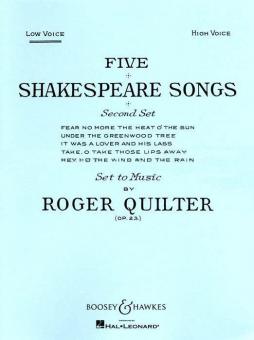 5 Shakespeare Songs op. 23 