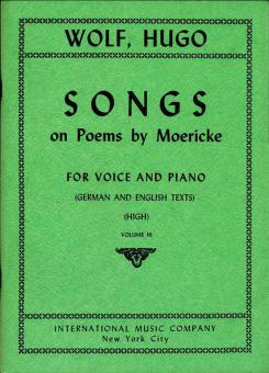 52 Songs On Poems by Mörike Vol. 3 High Voice 