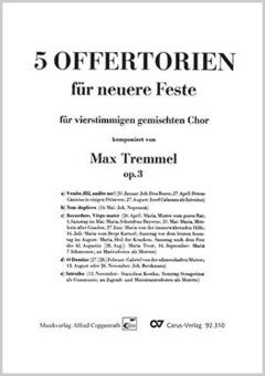 5 Offertorien für neue Feste Download