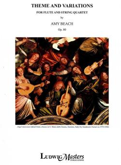 Theme and Variations, Op. 80 for Flute and String Quartet 
