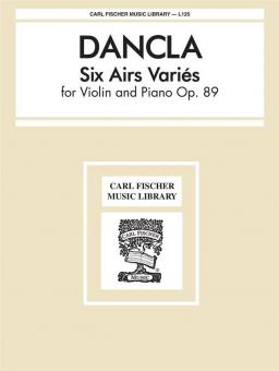 6 Airs variés op. 89 