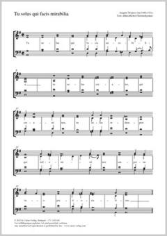 Tu solus qui facis mirabilia dorisch Download