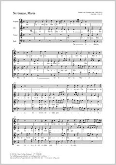 Ne timeas, Maria C-Dur Download