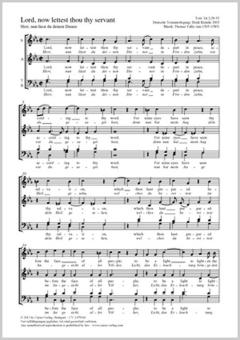 Lord, now lettest thou thy servant Download