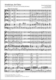 Schallt laut, ihr Chöre, zu Ehren des Herrn Download