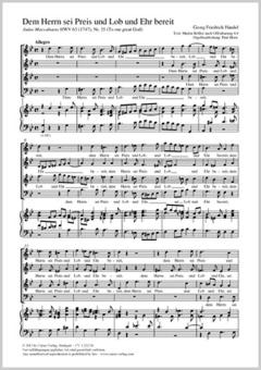 Dem Herrn sei Preis und Lob und Ehr bereit Download