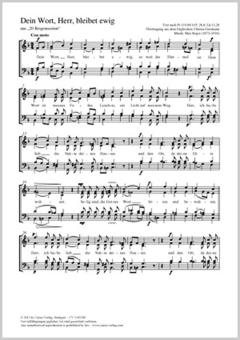 Dein Wort, Herr, bleibet ewig Download