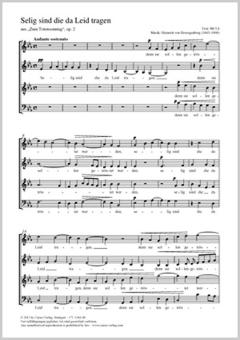 Selig sind, die da Leid tragen Download