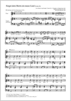 Singet dem Herrn ein neues Lied Download