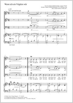 Wenn ich ein Vöglein wär Download