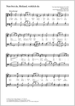 Nun bist du, Heiland, wirklich da G-Dur Download