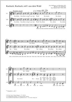 Kuckuck, Kuckuck, ruft's aus dem Wald Download