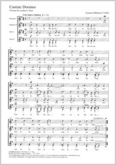 Cantate Domino Download