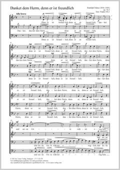 Danket dem herrn, denn er ist freundlich B-Dur 32, 3 Download
