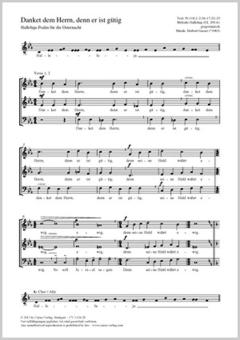 Danket dem Herrn, denn er ist gütig Download