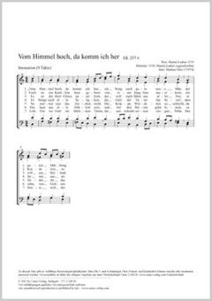 Vom Himmel hoch, da komm ich her C-Dur Download