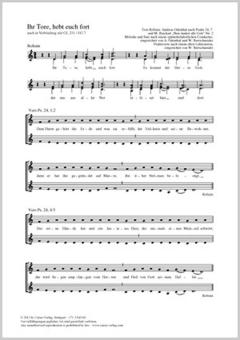 Ihr Tore, heb euch fort dorisch Download