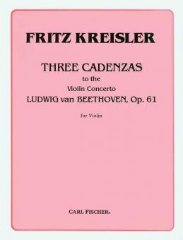 Three Cadenzas To The Violin Concerto 